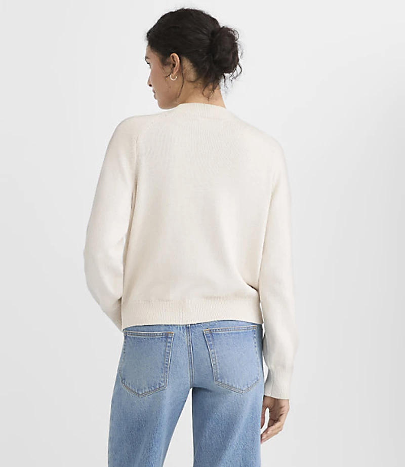 Saddle Sleeve V-Neck Pocket Cardigan