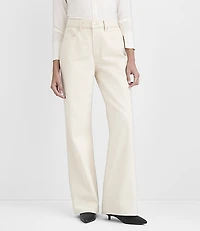 Rivete High Rise Wide Leg Jeans Ecru