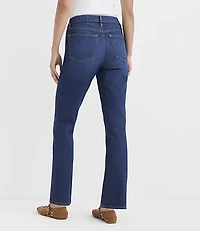 Rivete Petite Curvy Mid Rise Stovepipe Jeans Classic Wash