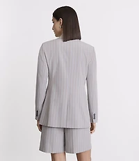 LOFT Versa Seasonless Stretch Tailored Blazer Stripe