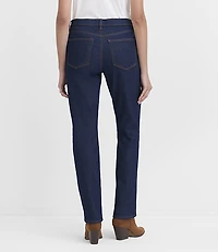 Rivete Curvy Mid Rise Stovepipe Jeans Classic Rinse Wash