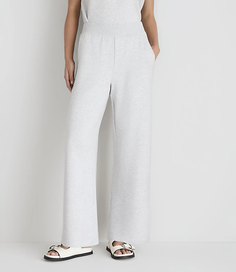 Lou & Grey Heathered Scubasoft Wide Leg Pants