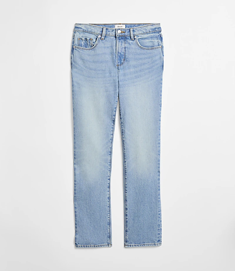Rivete Petite Curvy Mid Rise Stovepipe Jeans Aura Wash
