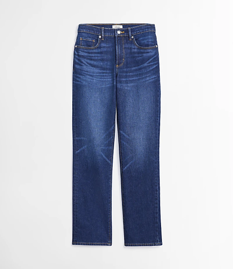 Rivete Petite Curvy Mid Rise Stovepipe Jeans Classic Wash