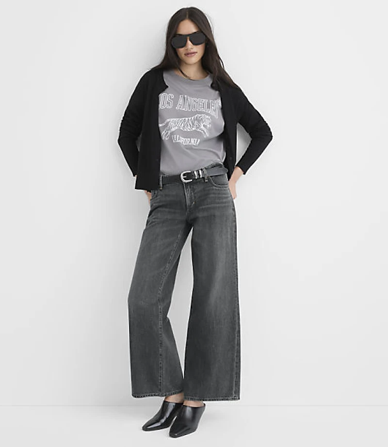 Petite Los Angeles Oversized Jersey Tee