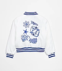 The Wild Collective Dallas Cowboys Unisex Satin Raglan Bomber Jacket