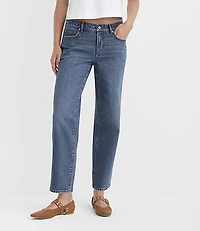Rivete Tall Low Rise Straight Jeans Medium Original Enzyme Wash