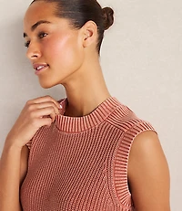 Haven Well Within Garment-Dyed Cotton Shaker Sleeveless Sweater