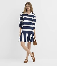 Rugby Stripe Mini Flounce Dress