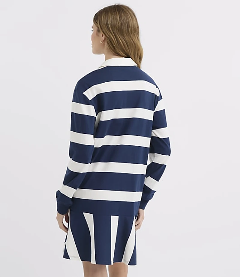 Rugby Stripe Mini Flounce Dress