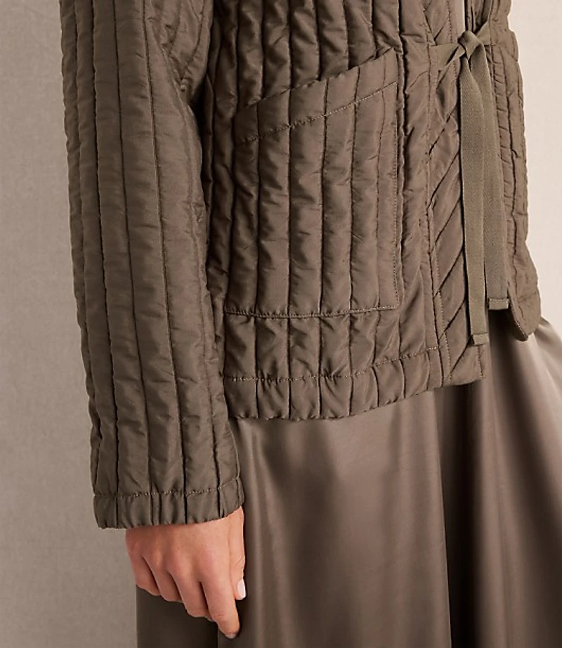 Haven Well Within Quilted Tie-Front Jacket