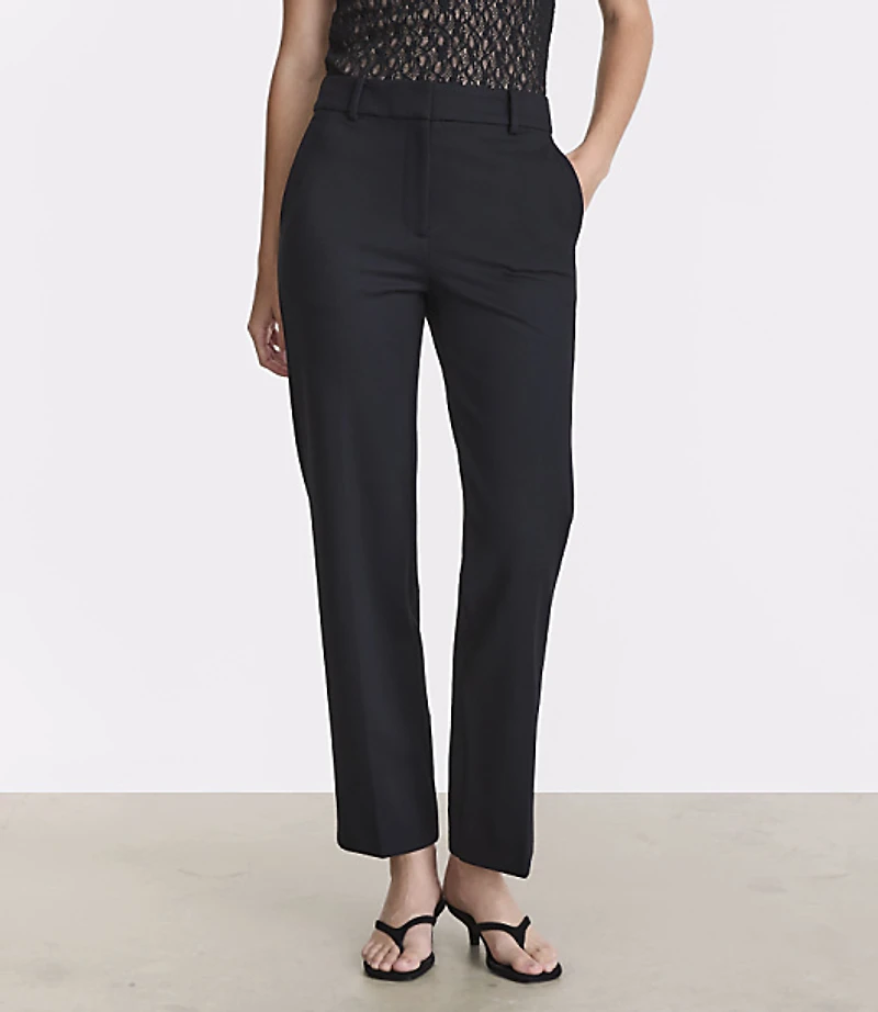 LOFT Versa Ponte Deluxe Slim Straight Pants