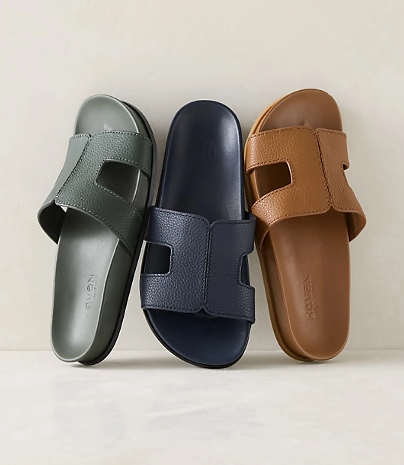 Haven Well Within Leather Cutout Slides