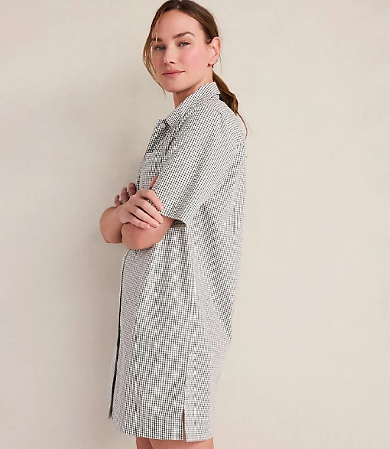 Haven Well Within Organic Cotton Poplin Gingham Sleep Dress