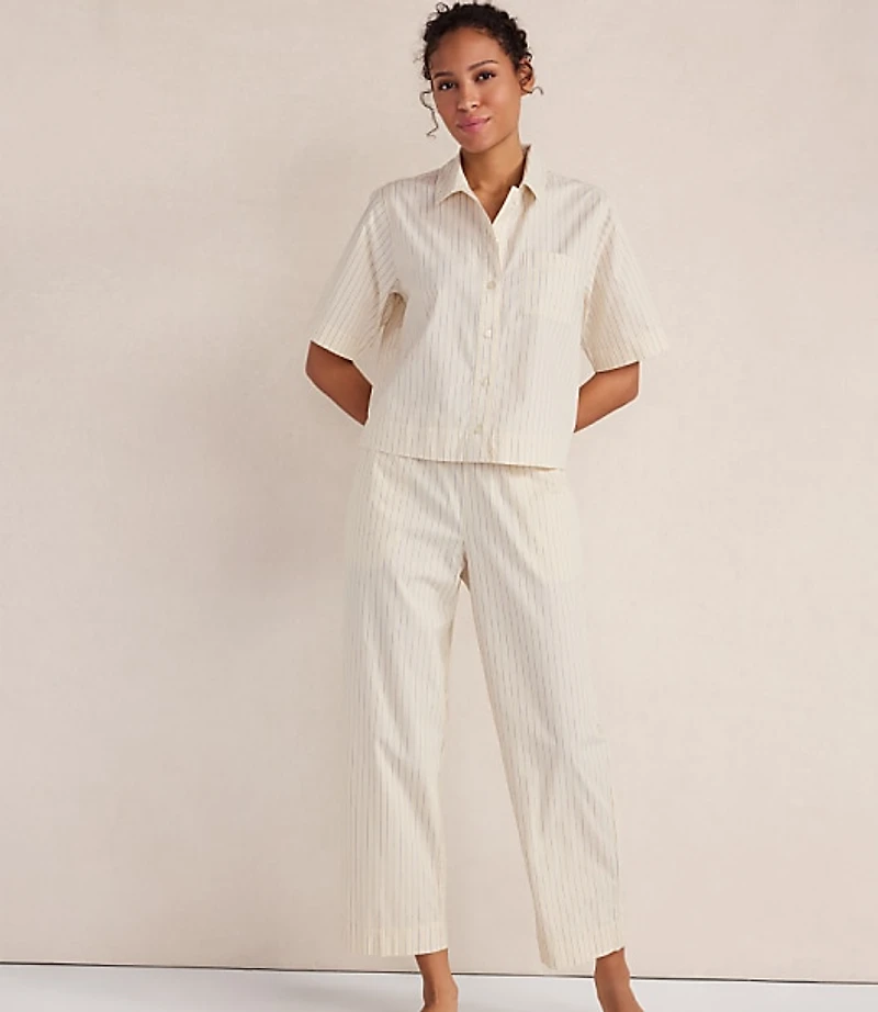 Haven Well Within Organic Cotton Poplin Gingham Pajama Top
