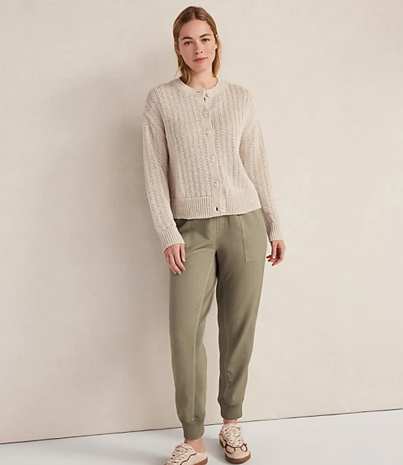 Haven Well Within Linen Tape Yarn Cardigan