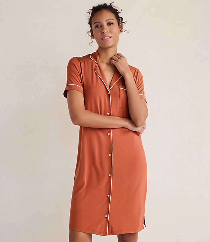 Haven Well Within Calm & Cool Notch Collar Sleep Dress
