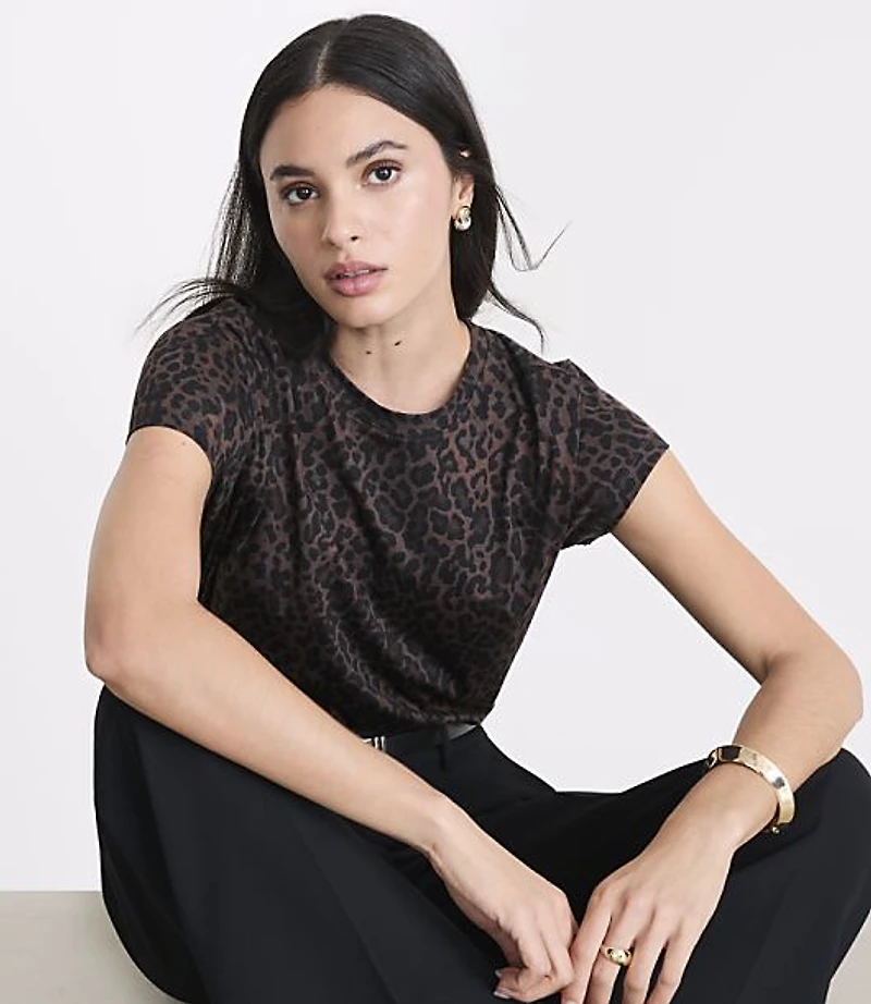LOFT Versa Leopard Print Tee