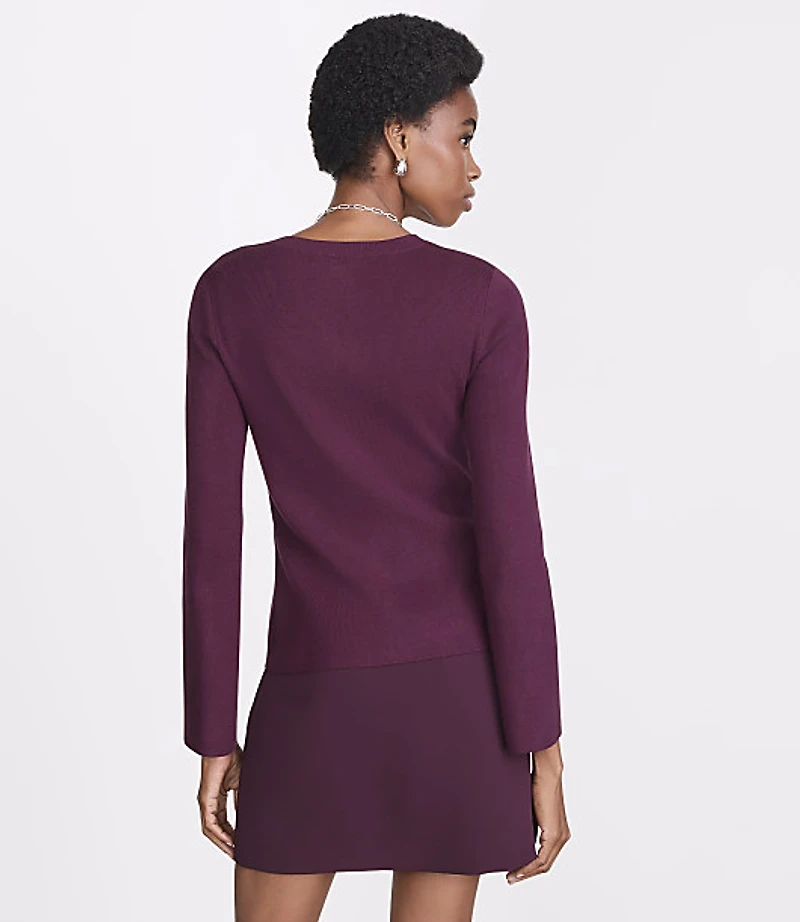 Petite LOFT Versa Front Split Cardigan