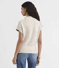 Petite Flecked Angled Ribbed Wedge Sweater