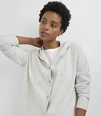 Flecked Hoodie Cardigan