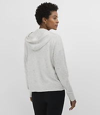 Flecked Hoodie Cardigan