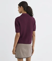 Relaxed Short Sleeve Pocket Cardigan