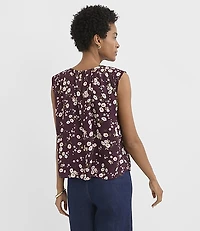 Bouquet Shirred Wedge Top