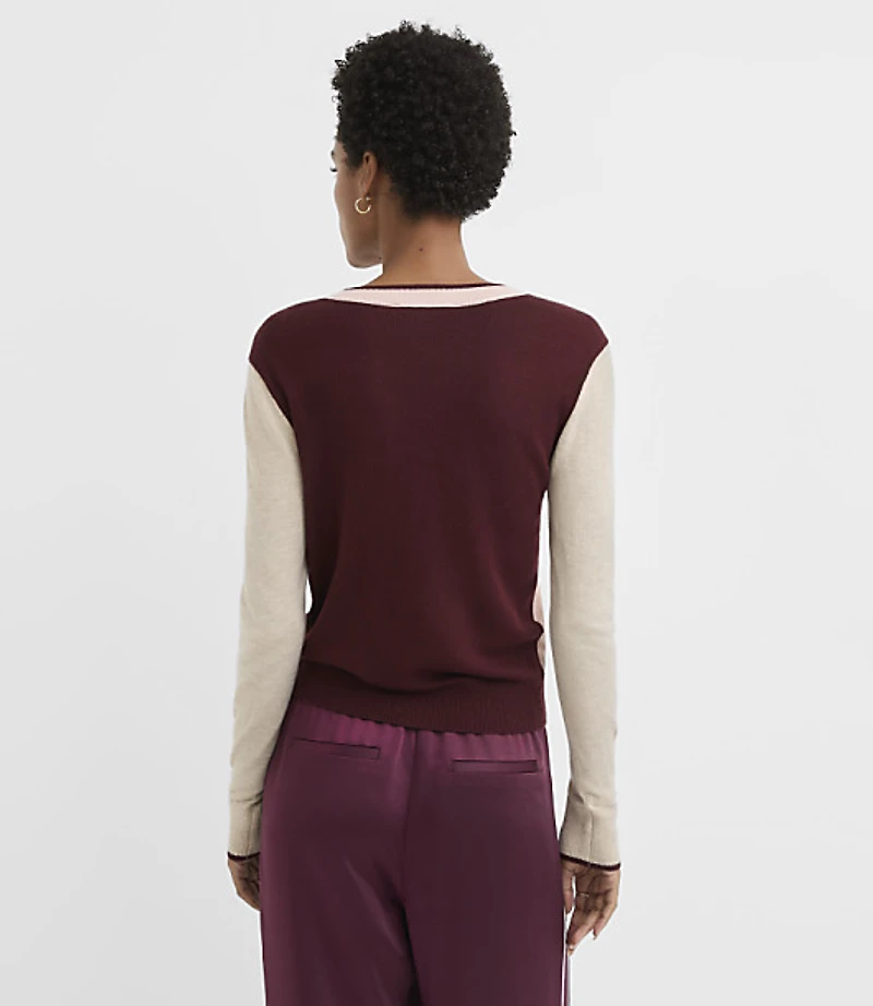 Colorblock Luxe Knit Sweater
