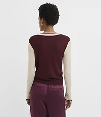 Colorblock Luxe Knit Sweater