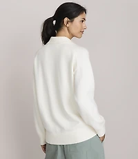 Petite Lou & Grey Cozy Jersey Polo Sweater