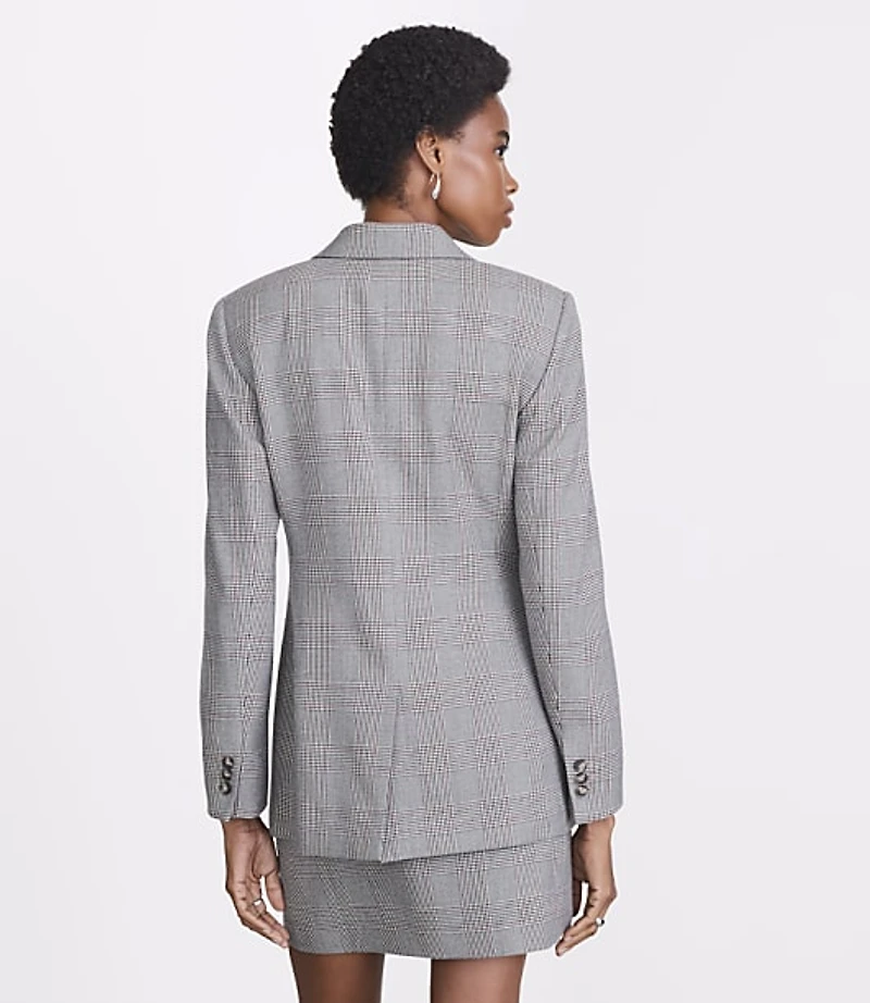 Petite LOFT Versa Plaid Seasonless Stretch Blazer