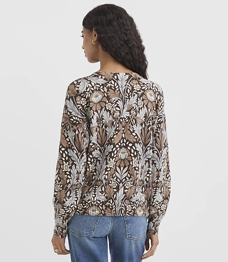 Petite Garden Blouson Sleeve Sweater