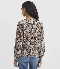 Petite Garden Blouson Sleeve Sweater