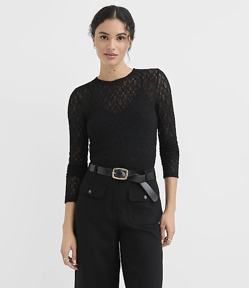 Lace Long Sleeve Top