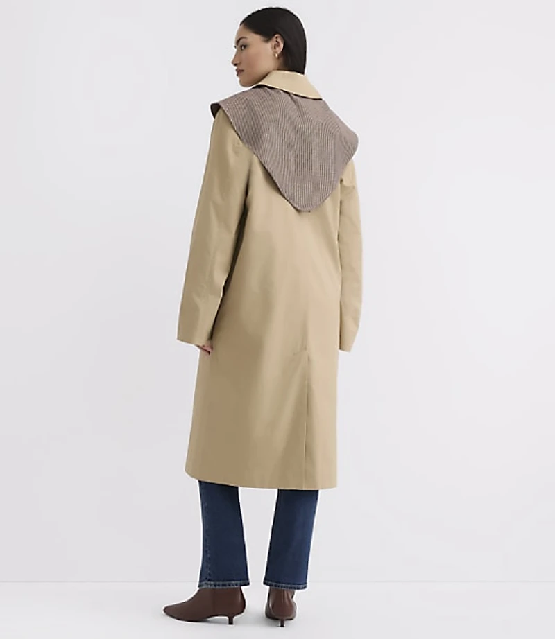 Petite Scarf Car Coat