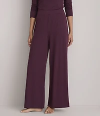 Petite Lou & Grey Heathered Ribbed Pajama Pants