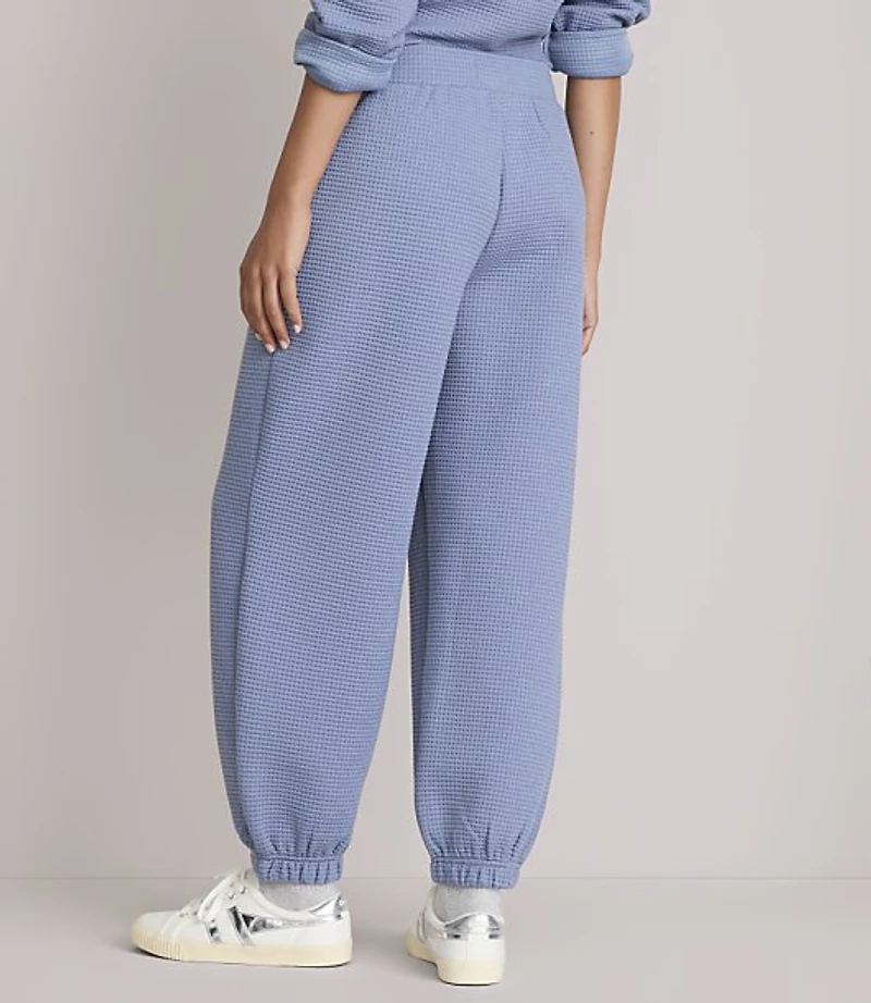 Petite Lou & Grey Waffle Joggers