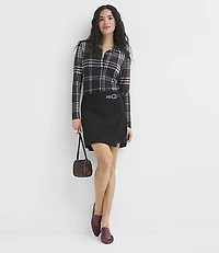 Plaid Mesh Shirt