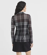 Plaid Mesh Shirt