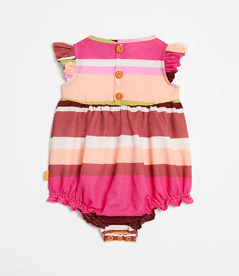 LOFT x Mon Coeur Linen Stripe Romper