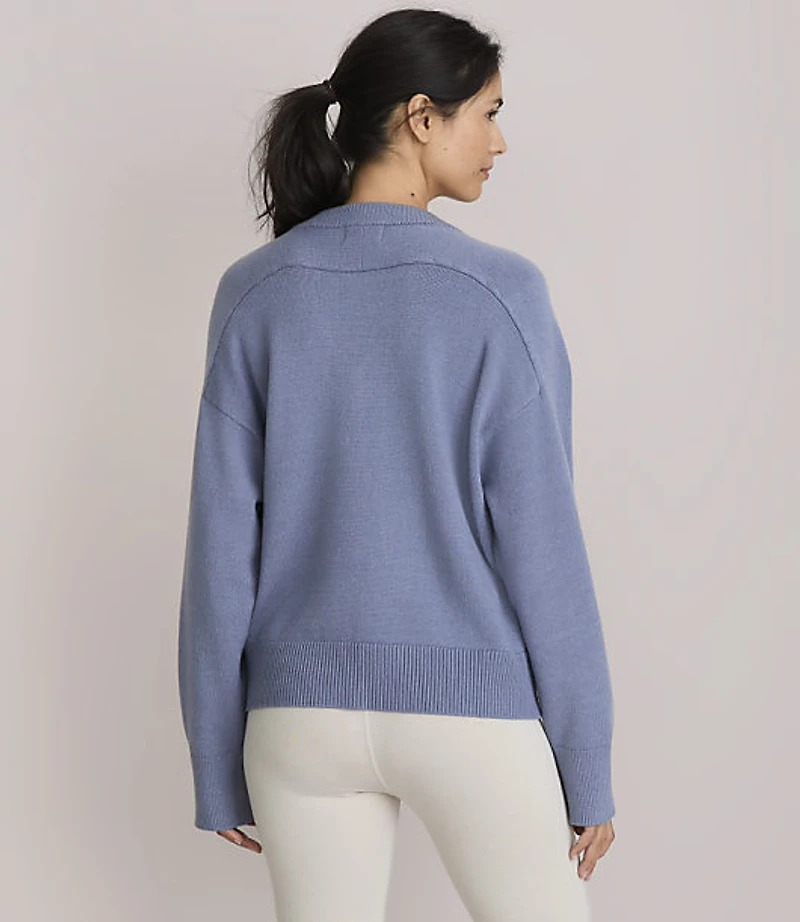 Lou & Grey Cozy Oversized V-Neck Sweater