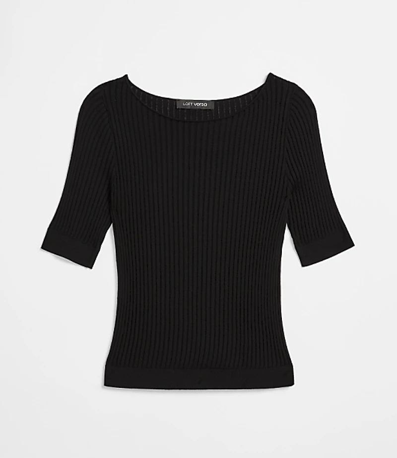 Petite LOFT Versa Elbow Sleeve Sweater