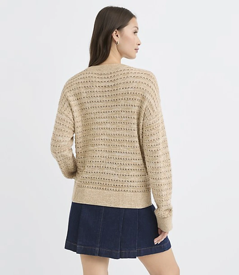 Marled Stitchy Sweater