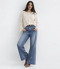 Floral Lace Cardigan Top