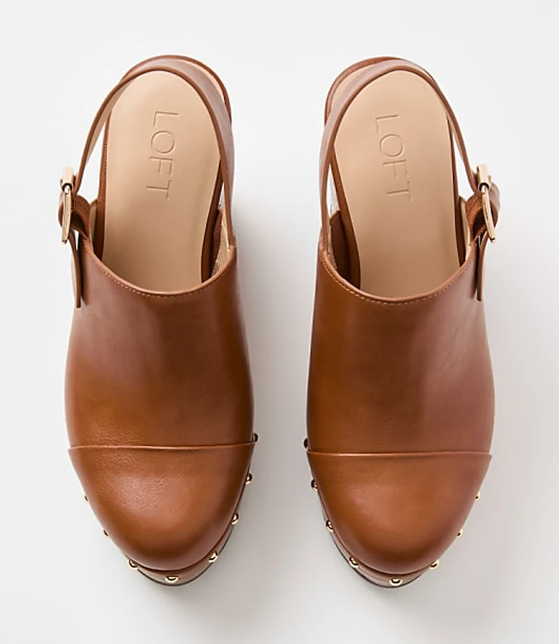 Slingback Heeled Clogs