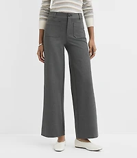 Palmer Wide Leg Pants Heathered Ponte