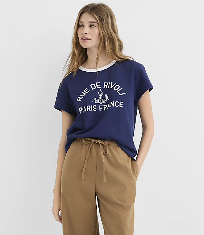 Rue De Rivoli Jersey Relaxed Tee