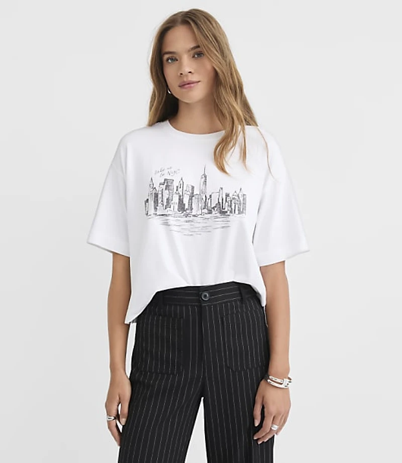 Take Me To NYC Jersey Relaxed Tee