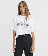 Take Me To NYC Jersey Relaxed Tee